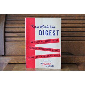 Handy Hints for Farm Workshop and Home, Farm Workshop Digest, Vintage Book 1950s